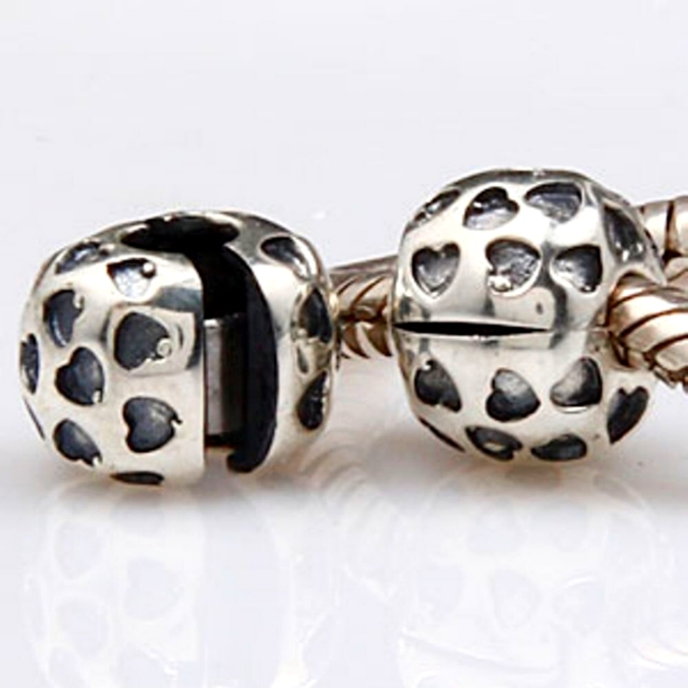 2 Brand New Pandora charms clips Onyx black ALE S925 Firm price